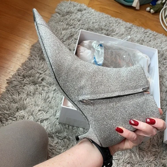 Glitter kitten heel boot - Picture 3 of 4